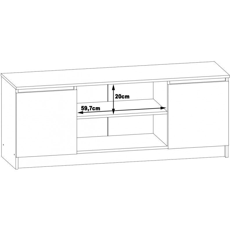 TV laud NORE CLP K140, pruun/tamm hind ja info | TV alused | kaup24.ee