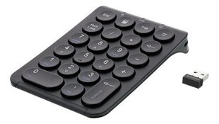 Juhtmeta numbri klaviatuur Deltaco TB-125, must цена и информация | Клавиатура с игровой мышью 3GO COMBODRILEW2 USB ES | kaup24.ee
