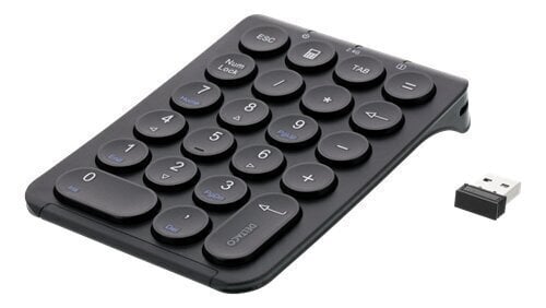 Juhtmeta numbri klaviatuur Deltaco TB-125, must цена и информация | Klaviatuurid | kaup24.ee