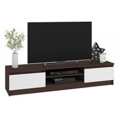 ТВ столик NORE CLP 160, коричневый/белый цена и информация | Тумбы под телевизор | kaup24.ee