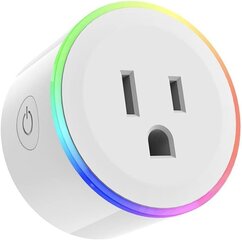 Nutikas pistik koos RGB hämardatava LED-valgustusega Alexa Echo Google Assistant hääljuhtimise Wi-Fi 2.4G Ühendusrakendus Kaugjuhtimispult Taimer Ajakava ETL-i sertifikaadiga 10A pistikupesa hind ja info | Lastetoa valgustid | kaup24.ee