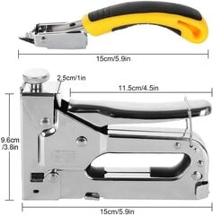 AValitud 3000 klambriga seinaklammerdaja, 3-ühes puiduklammerdaja, DIY klammerdaja koos klambrieemaldajaga, vastupidav ukse-/T/U-tüüpi klammerdaja/ isetegemiseks, polsterdamiseks, puusepatöödeks hind ja info | Lisatarvikud korpustele | kaup24.ee