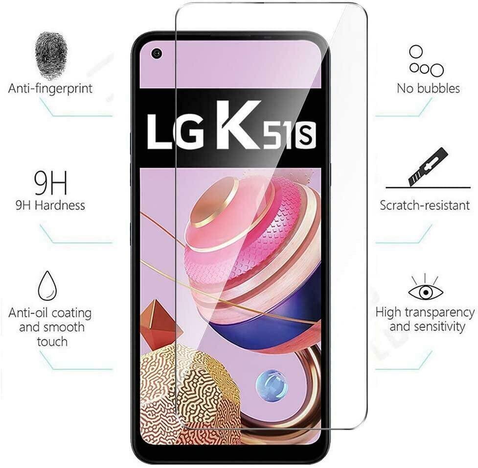 Kaitseklaas Tempered Glass 2.5D sobib LG K51s цена и информация | Ekraani kaitsekiled | kaup24.ee