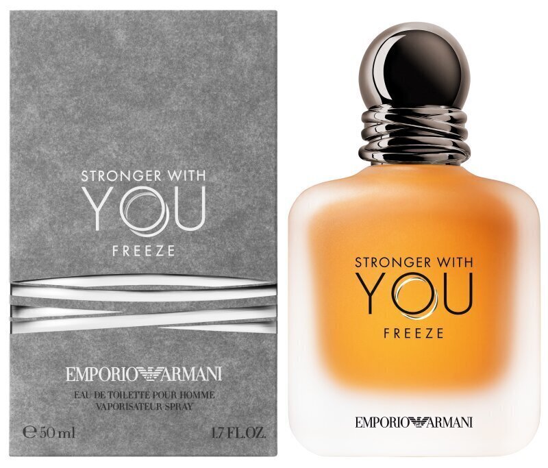 Tualettvesi Giorgio Armani Stronger With You Freeze EDT meestele 50 ml hind ja info | Meeste parfüümid | kaup24.ee