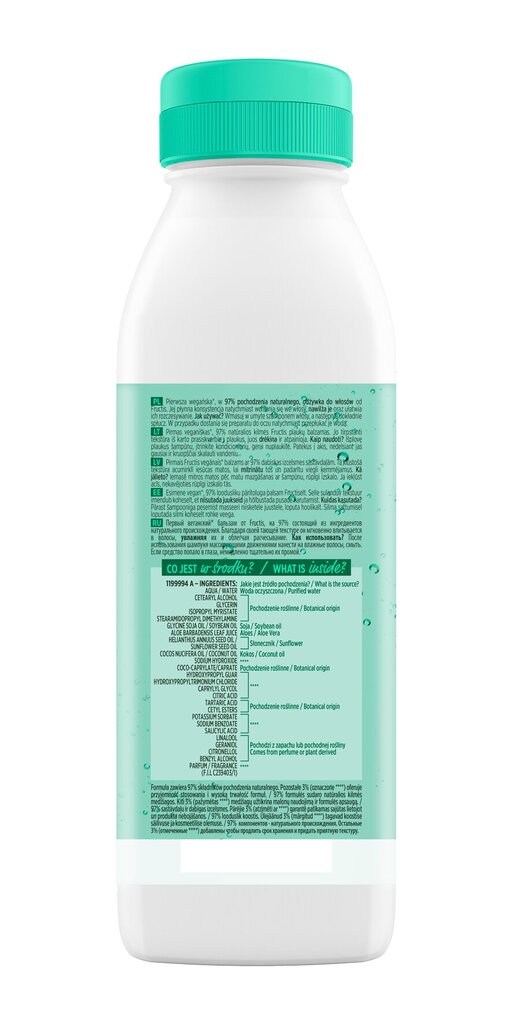 Juuksepalsam Garnier Fructis Aloe Hair Food 350 ml цена и информация | Juuksepalsamid | kaup24.ee