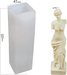 Küünlavormid, DIY küünla ornament, Venuse küünlavorm, 3D Venus Goddess küünla silikoonvorm, küünlaaroomi jaoks, šokolaadivorm, kipsvorm hind ja info | Lisatarvikud korpustele | kaup24.ee