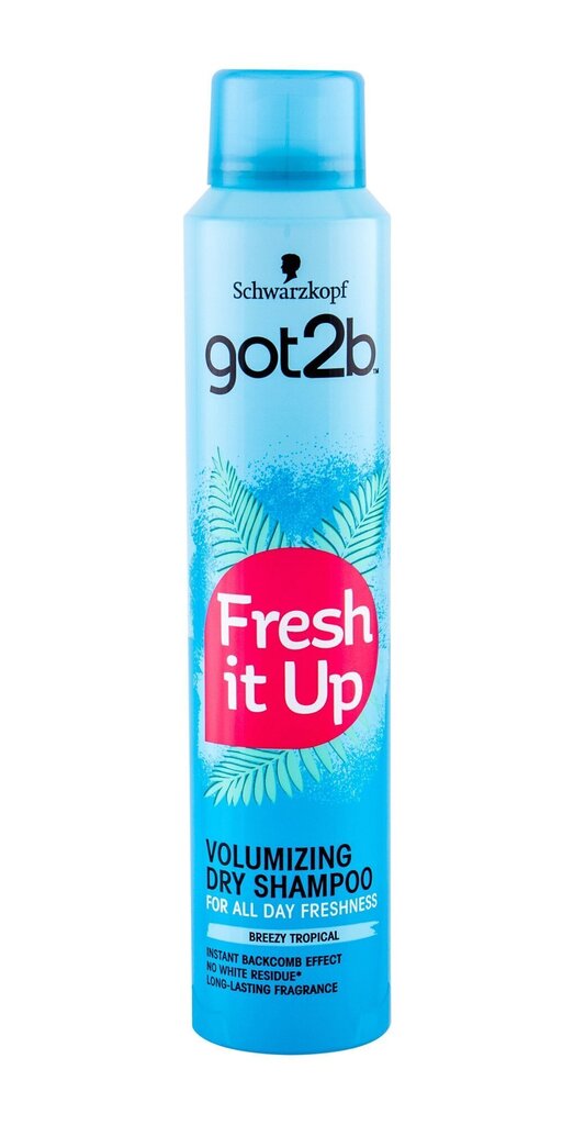 Kohevust andev kuivšampoon Schwarzkopf Got2b Fresh It Up 200 ml цена и информация | Šampoonid | kaup24.ee