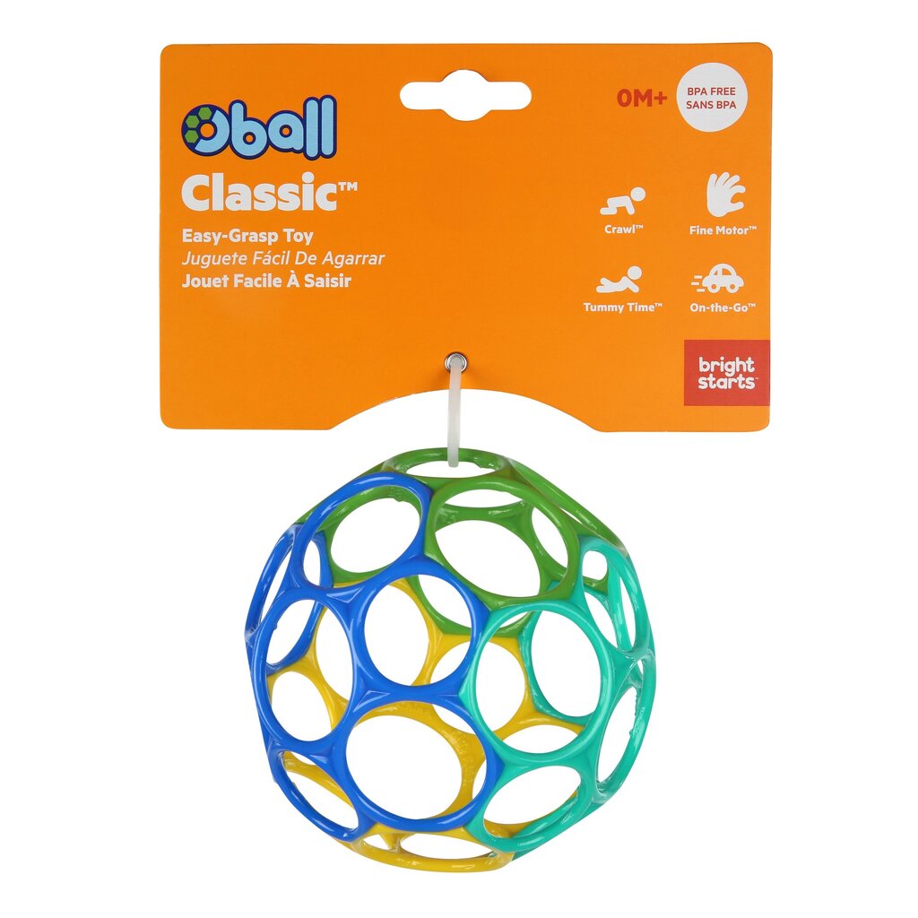 Klassikaline pall Oball, sinine/roheline, 12288 цена и информация | Imikute mänguasjad | kaup24.ee