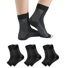 3ps Nano Socks pahkluu kompressioonvarrukas neuropaatia sokid naistele või meestele pahkluu toetamine pahkluu turse vastu. Plantaarne fastsiit. Nihestus. Neuropaatia – Nanobreketid naistele ja meestele (S/M. hind ja info | Tööriistakastid, tööriistahoidjad | kaup24.ee