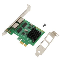 Сетевая карта PCI E NIC, 2-сторонний порт RJ45 для набора микросхем RTL8111G, сетевой адаптер PCIE X1 Ethernet для Win, Linux для VMware цена и информация | Корпуса | kaup24.ee