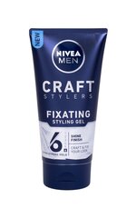 Гель для волос сильной фиксации для мужчин Nivea Craft Stylers Fixating 150 мл цена и информация | Средства для укладки волос | kaup24.ee