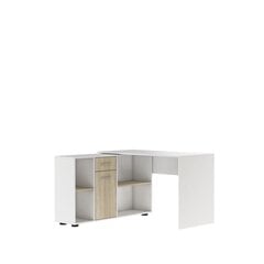 Kirjutuslaud Adrk Furniture Eliseo, valge/tamm hind ja info | Arvutilauad, kirjutuslauad | kaup24.ee