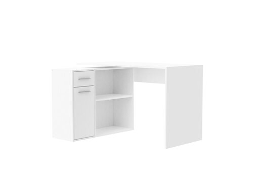 Kirjutuslaud Adrk Furniture Saulo, valge hind ja info | Arvutilauad, kirjutuslauad | kaup24.ee