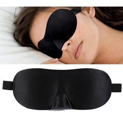 3-pakk - 3D Sleeping mask / silmamask / silmaside - Must Must hind ja info | Näomaskid, silmamaskid | kaup24.ee