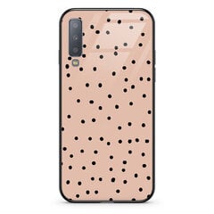 Polka dots - Galaxy A7 2018 klaasist ümbris [TIF 61A]. цена и информация | Чехлы для телефонов | kaup24.ee