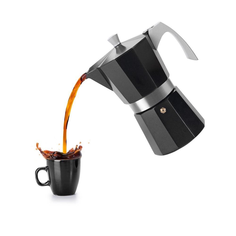 Espressokann evva must, 9-le tassile hind ja info | Kohvikannud, teekannud | kaup24.ee