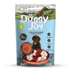 Doggy Joy calcium bones with duck närimismaiused kutsikale 90g hind ja info | Maiustused koertele | kaup24.ee