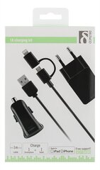 Deltaco USB-ACDC, Lightning, 1A hind ja info | Mobiiltelefonide laadijad | kaup24.ee