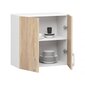 Seinapealne köögikapp NORE Lima W60, valge/tamme värv hind ja info | Köögikapid | kaup24.ee
