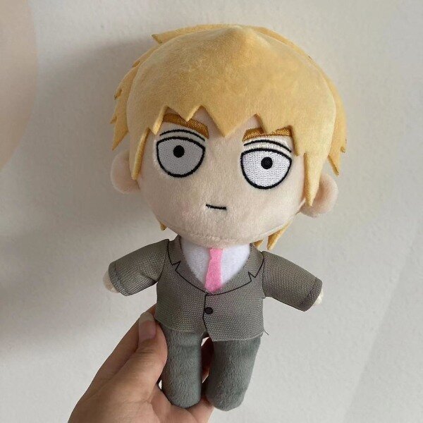 11'' Mob Plush Toy Plush 17,8'' ekubo Joonis 11'' Arataka Reigen Plush Mänguasi Shigeo Kageyama Plush Doll Pehme Animal Plush (must1) цена и информация | Pehmed mänguasjad | kaup24.ee