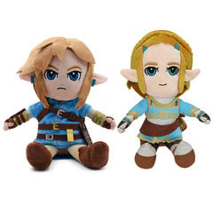 Legend of Zelda: Breath of the Wild Link ja Princess Zelda 28 cm plüüsist mänguasjad цена и информация | Мягкие игрушки | kaup24.ee