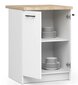 Alumine köögikapp NORE Oliwia S60, valge hind ja info | Köögikapid | kaup24.ee