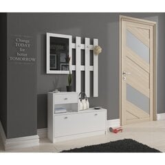 Комплект мебели для прихожей NORE, белый цена и информация | Комплекты в прихожую | kaup24.ee