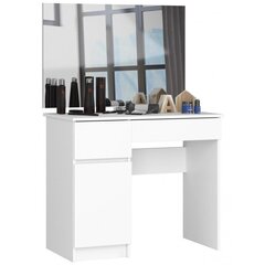 Meigilaud NORE P-2/SL peegliga 900x600 mm, valge цена и информация | Туалетные столики | kaup24.ee