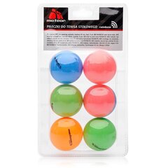Набор мячей для настольного тенниса Meteor Rainbow, 6 шт. цена и информация | Мячи для настольного тенниса | kaup24.ee