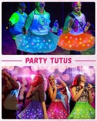 LED Tüll Tutu Light Up Seelik Balleti tantsuseelik 40cm lilla цена и информация | Очиститель воздуха AirFree P80 | kaup24.ee