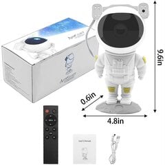 Astronaut Galaxy projektor tähistaeva öövalgus pöörlev lamp ruumi sisekujundus USB laadimine kaugjuhtimispuldiga hind ja info | LED ribad | kaup24.ee