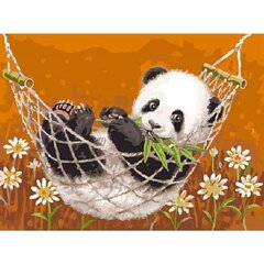 Maalimiskomplekt numbrite järgi Panda võrkkiiges 30x40 hind ja info | Maalid numbri järgi | kaup24.ee