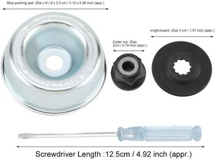 4 tk/komplekt Kvaliteetne asendustera lukustuskomplekt universaalsele muruniiduki võsalõikuripea adapteri mutrikomplektile Stihlile, tõukejõu seib цена и информация | Другие принадлежности для мебели | kaup24.ee