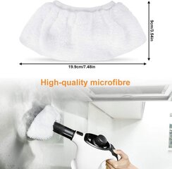 8TK mikrokiust aurupuhastuslapp Karcher Steam Mop Mikrofiibrist kapotilapp universaalsele käeshoitavale düüsi mopile Asendus aurupuhastile SC2 SC3 SC4 SC5 цена и информация | Другие принадлежности для мебели | kaup24.ee