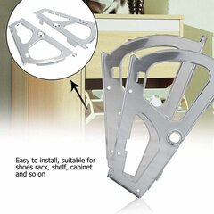 Mööbli hinged, kingad Sahtli kapi hinged Turing Rack Terasraami hinged Mööbliosad (2 kihti) 2 tk цена и информация | Другие принадлежности для мебели | kaup24.ee