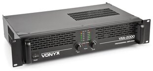 Vonyx VXA-2000 2x 1000W võimendi цена и информация | Домашняя акустика и системы «Саундбар» («Soundbar“) | kaup24.ee