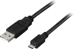 Deltaco USB-303S, USB A, USB Micro B, 3m hind ja info | Mobiiltelefonide kaablid | kaup24.ee