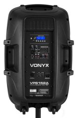 Vonyx VPS152A 1000W aktiivkõlarite komplekt LED, mikrofoni ja statiividega hind ja info | Kõlarid | kaup24.ee