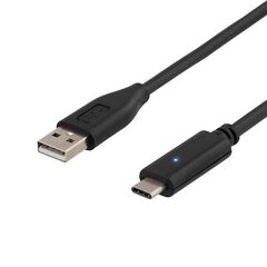 Deltaco USBC-1002, USB C, USB A, 0.25m цена и информация | Кабели для телефонов | kaup24.ee