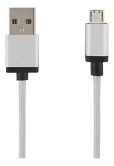 Deltaco MICRO-115F, USB A, USB Micro B, 2m hind ja info | Mobiiltelefonide kaablid | kaup24.ee