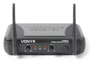 Juhtmevaba mikrofoni komplekt Vonyx STWM712H 2-kanaliga VHF цена и информация | Микрофоны | kaup24.ee