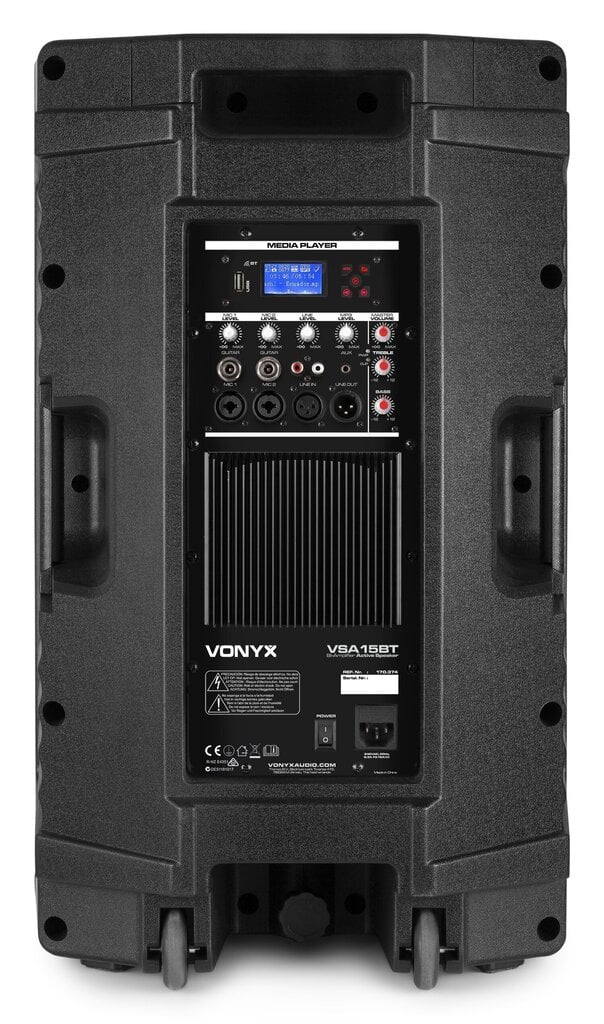 Aktiivne kõlar Vonyx VSA15BT 15 "1000W BT / MP3 цена и информация | Kõlarid | kaup24.ee