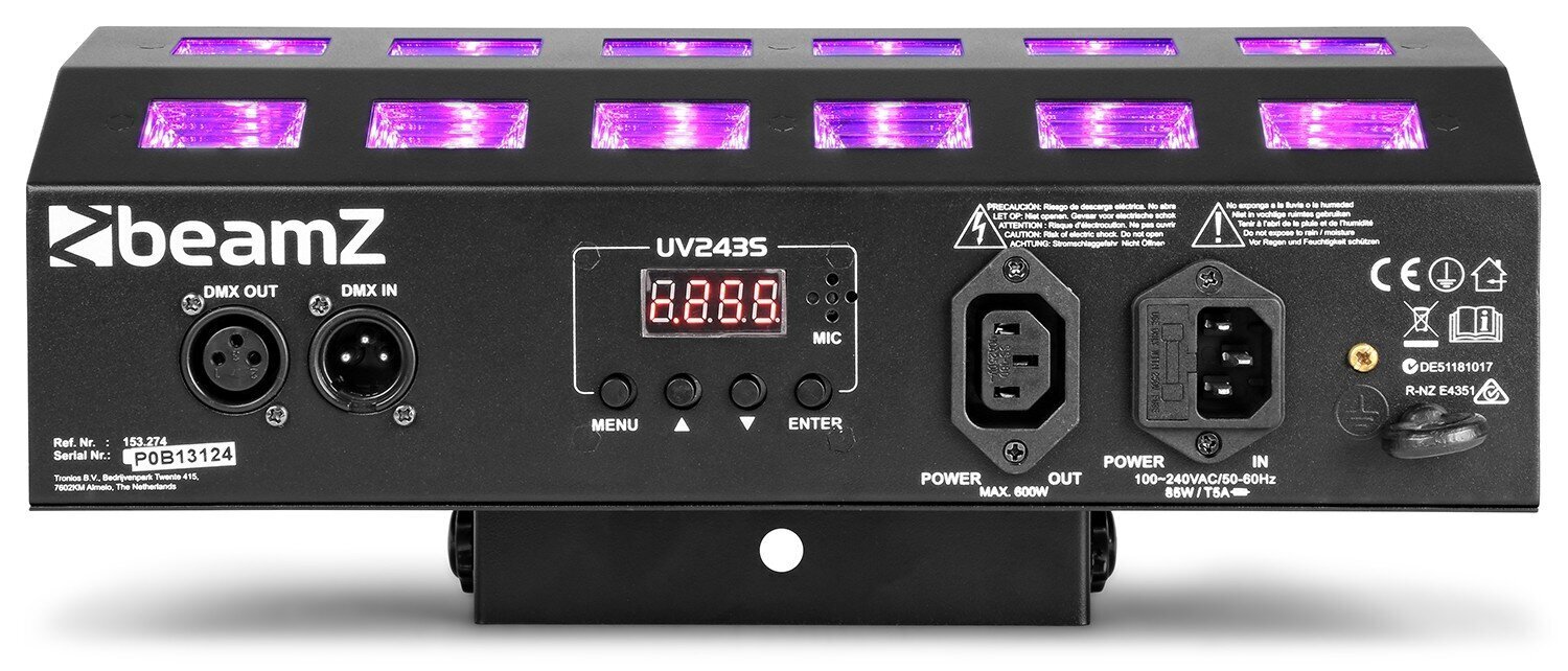 Valgusefekt BeamZ BUV463 LED ultraviolettvalgus hind ja info | Peokaunistused | kaup24.ee