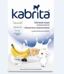 Овсяная каша на основе козьего молока с бананами и черносливом Kabrita, от 6 месяцев, 180 г цена и информация | Каши | kaup24.ee