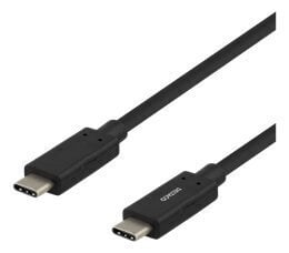 Deltaco USBC-1054M, USB C, 1m hind ja info | Mobiiltelefonide kaablid | kaup24.ee