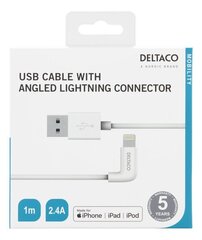 Deltaco IPLH-166, Lightning, USB A, 1 м цена и информация | Borofone 43757-uniw | kaup24.ee