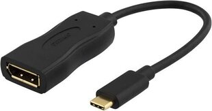 Deltaco USBC-DP, USB C, DisplayPort, 0.1m hind ja info | USB jagajad, adapterid | kaup24.ee