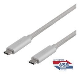 Deltaco USBC-1416M, USB C, 0.5m hind ja info | Mobiiltelefonide kaablid | kaup24.ee