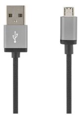 Deltaco MICRO-110F, USB A, USB Micro B, 1m hind ja info | Mobiiltelefonide kaablid | kaup24.ee