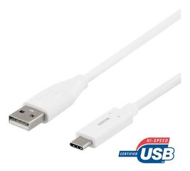 Deltaco USBC-1008M, USB C, USB A, 0.5m hind ja info | Mobiiltelefonide kaablid | kaup24.ee